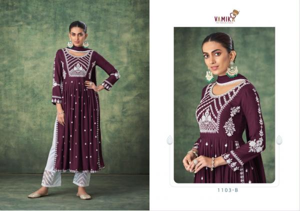 Vamika Aadhira Pure Rayon Kurti With Bottom Dupatta Collection 